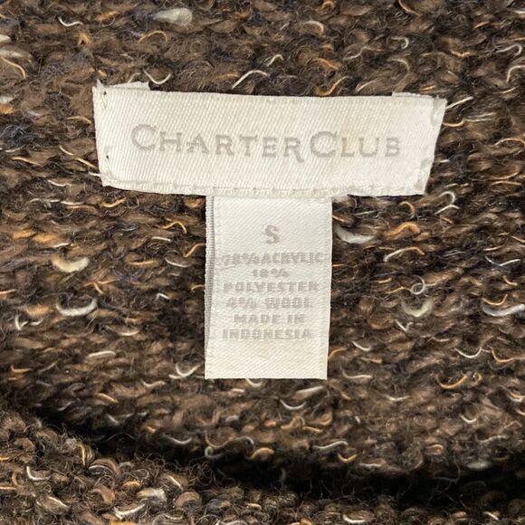Charter Club Knit Brown Sweater size Small - Picture 2 of 10